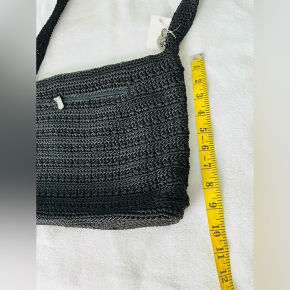 The Sak Black Crochet Shoulder Bag - Picture 4 of 12